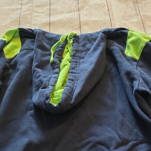 NFL Seahawks Navy and Green Hoodie - Picture 4 of 5